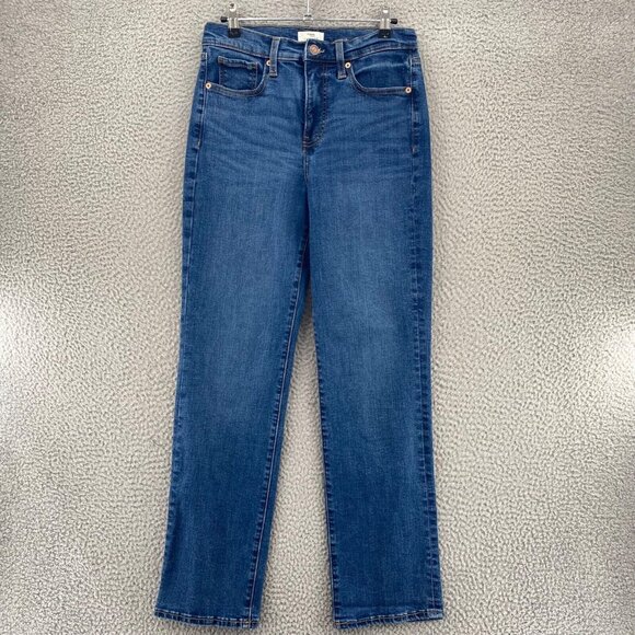 Maurices Jeans Womens 6 Blue Medium Wash Denim Sculpt Straight Stretch Casual - Picture 1 of 12